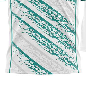 Custom Sublimated Unisex Adult <b>Soccer</b> Jersey Crew Neck Short Sleeve Lightweight 100% Polyester Color Blocked Red White Front - Product Image 5