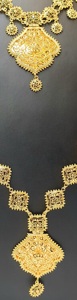 Nuevo Conjunto de Joyería Fina de Moda Chapado en Oro de 24K para Mujer: Collar, Pendientes y Anillo de Estilo Clásico para Compromiso, Boda y Aniversario - Product Image 2