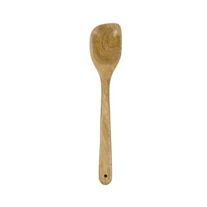 Cuchara de espagueti moderna de madera desechable ecológica, tenedor de pasta, cuchara para fideos con dientes, pulido a espejo, para camping, servir y cocinar - Product Image 3