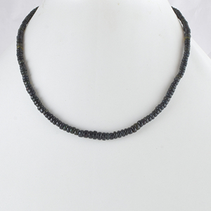 Collar de Ópalo Etíope Negro, Gargantilla de Cristal, Joyería de Piedras Preciosas Negras, Collar Unisex Minimalista, Regalo, Collar de Cristal - Product Image 4
