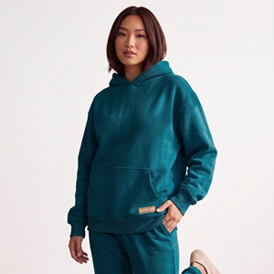wholesale coffee chocolate <b>brown</b> hoodie women thick thermal <b>fleece</b> loose fit blank custom hoodie manufacturer garment supply top - Product Image 4