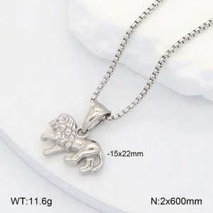 Collar de lujo para mujer en acero inoxidable 304 con acabado chapado en oro real de 18 quilates y cadena de grano de café - Product Image 2