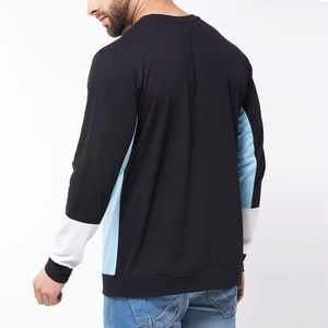 เสื้อยืดแขนยาวถักเนื้อผ้าคอตตอน 100% คอกลม สไตล์ลำลอง สตรีทแวร์ สำหรับผู้ชาย ใส่ได้ในฤดูร้อน รับสกรีนโลโก้ - Product Image 4