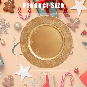 Assiette de Présentation Moderne Réutilisable pour Mariages et Réceptions - Product Image 1