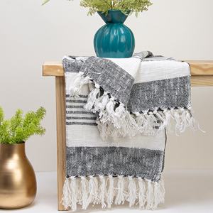 Premium Quality Handmade Cotton Woven Throw Breathable <b>Blanket</b> for Home Use <b>Warm</b> Summer Bed Sofa Travel <b>Blanket</b> - Product Image 1