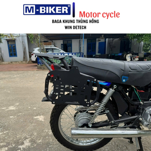 Boîtes arrière de moto en acier inoxydable authentiques MBiker Ph Kin WIN avec supports arrière et latéraux fabriqués au Vietnam - Product Image 6