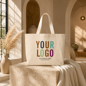 Premium Eco-Friendly Lightweight Minimalist Cotton <b>Canvas</b> <b>Tote</b> Bag Long Shoulder Handles | Custom Printed Shopping Bag - Product Image 3