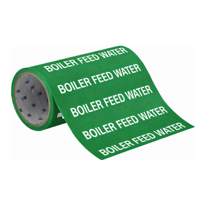 Marqueur de tuyau flexible Brady pour les conduites d'alimentation en eau des chaudières intérieures et extérieures - Product Image 3