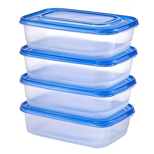 Contenants de stockage alimentaire en plastique sécurisés avec couvercles pour garder les aliments bien organisés pendant la préparation des repas et le stockage - Product Image 5