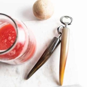 Best Quality Natural Horn Eco-Friendly Bottle <b>Opener</b> Stainless Steel Handle Handicrafts <b>Corkscrew</b> Wine/Bottle Cap Customizable - Product Image 4