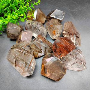 Vente en gros de quartz rutilé cuivré naturel poli de haute qualité, forme libre, matériaux rares, très demandé - Product Image 3