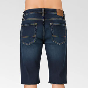 กางเกงยีนส์ขาสั้นทรงหลวมใส่สบายสำหรับฤดูร้อน ราคาส่งถูก คุณภาพพรีเมียม สีเข้มฟอกหิน สำหรับผู้ชาย - Product Image 5