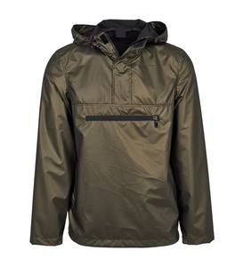 Chaqueta Cortavientos Clásica para Hombre, Ligera, con Capucha, Impermeable, a Prueba de Lluvia, con Logotipo Frontal - Product Image 2
