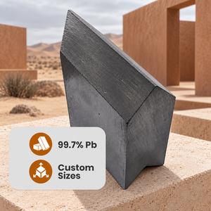 Bloques de Plomo 99.97% Puro para Protección contra Rayos X, Aplicaciones Médicas e Ingeniería Nuclear, Barras de Plomo Gris Duraderas, Mecanizadas con Precisión - Product Image 1