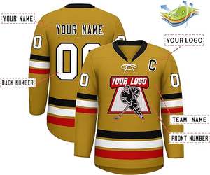 Nouveau design, maillot de hockey sur glace brodé personnalisé unisexe, fabrication pakistanaise, vêtements de sport, maillot de hockey sur glace durable - Product Image 4