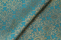 Tissu Brocart Poly Respirant Écologique Premium Imprimé Floral Abstrait Doux Brillant Léger 44 Pouces Textile Mode Fille