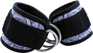 Sangle de cheville à résistance par câble, réglable avec fermeture auto-agrippante, en néoprène et élasthanne, accessoire de fitness pour l'entraînement des jambes et des muscles en salle de sport - Product Image 3