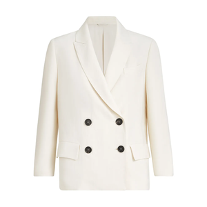 Blazer pour femme le plus tendance, vente en gros OEM, col cranté, double boutonnage, manches longues, haute couture, pour le bureau - Product Image 1