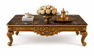 Compre un sofá Maharaja de 7 plazas de alta calidad, estilo victoriano, tapizado con mechones profundos y acabado dorado, para un hogar elegante con un estilo inspirado en el Maharaja. - Product Image 4