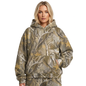 Sweat-shirt à capuche pour homme, imprimé camouflage étoilé, pull décontracté avec poche, haut d'automne - Product Image 4