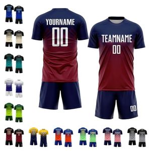 Maillots de football unisexes à séchage rapide, uniformes de football à manches courtes pour l'été - Product Image 5