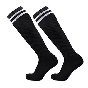 Yellow Knee High Football <b>Socks</b> Soccer Training Breathable Anti Slip Custom Logo Cuff Silk Screen Printed Sports <b>Socks</b> - Product Image 3
