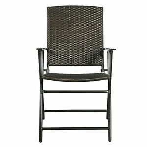 Set di 4 Sedie Pieghevoli in Rattan - Product Image 2