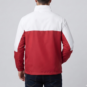 Veste coupe-vent imperméable en gros pour hommes, 100 % nylon élasthanne, vestes de randonnée imperméables pour hommes, veste de pluie imperméable à col montant pour hommes - Product Image 3