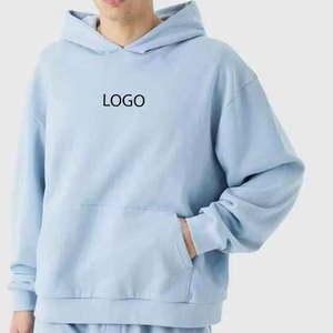 OEM Manufacturers Custom Apparel Streetwear Boxy Fit Cropped Fleece Men's Hoodie Jogger <b>Set</b> Cut <b>Sew</b> Sweatsuit Tracksuit for Men - Product Image 1