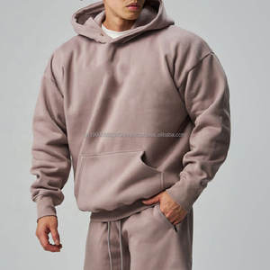 500 gsm blank french <b>terry</b> hoodie pullover <b>bulk</b> Cropped hoodies 100% cotton high quality oversized mens hoodieDDP Shipping - Product Image 2