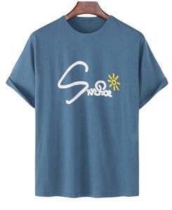 Peso pesado de alta calidad 100% algodón al por mayor camisas para hombre de algodón liso de dos tonos Sun Print Street Wear camiseta para hombres - Product Image 4