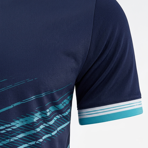 Maillot de sport antibactérien 100 % polyester à manches courtes avec impression par transfert thermique ou sublimation, coupe athlétique - Product Image 5
