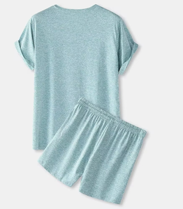 High Quality Summer Tshirt <b>And</b> <b>Shorts</b> Set Custom Logo Cotton <b>Men</b> <b>Shorts</b> <b>And</b> <b>T</b> <b>Shirt</b> Set For <b>Men</b> - Product Image 5