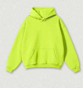 Customized Men New Arrival Fashion Blank Hoodies Weighted Hoodie Solid 100% Cotton Oversized Pullover <b>Dropshipping</b> Heavy Weight - Product Image 2