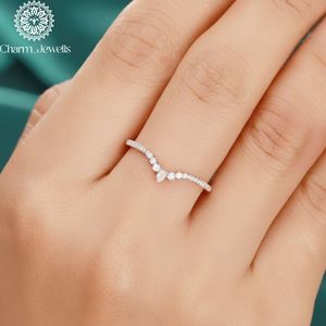 Charm Jewells Rose Gold Plated Moissanite Cushion Cut Prong Setting IGI Certified 3 GM Classic Women's Engagement <b>Ring</b> - Product Image 6