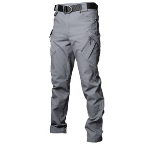 Double Safe Custom Casual Multi Pocket Straight Outdoor Cargo Pants <b>Men's</b> Elastic Tactical Pants For <b>Men</b>' Pants - Product Image 4