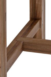 Mesa de Bar Moderna Rústica de Madera de Teca Sólida con Textura Natural y Base Resistente para Muebles de Cafetería y Hostelería - Product Image 6