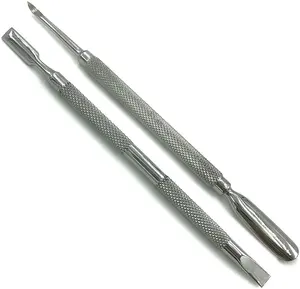 Limpiador de cutículas y cutículas, cortador de manicura y pedicura, herramientas de cuidado de uñas, Juego de 2 piezas - Product Image 1