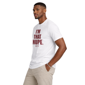 Camiseta Kappa Alpha Psi Im That Nupe Blanca, Ropa de Fraternidad Griega con Gráfico Audaz, Comodidad Premium y Ajuste Elegante - Product Image 3