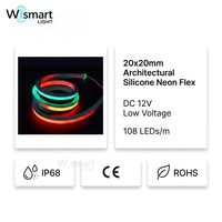 Ruban LED néon flexible en silicone SMD2835, étanche IP68, robuste, à intensité variable, sans points, pour signalétique hôtelière et publicitaire