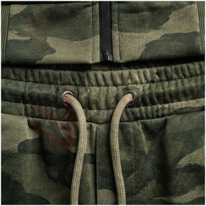 Ensemble de survêtement camouflage pour homme, manches longues, col montant, fermeture éclair sur le devant, respirant, coupe décontractée, vêtements d'automne - Product Image 5