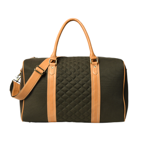 Bolsa de Viaje de Cuero Real con Diseño Personalizado, Bolsa de Fin de Semana de Cuero Resistente con Logotipo Estampado en Oro - Product Image 4