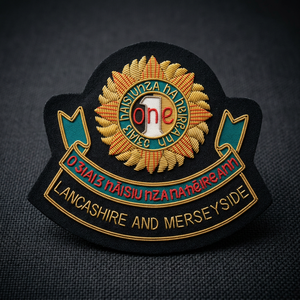 Custom Embroidered Lancashire Patch <b>Sew</b>-On Fabric Badge Style Safety <b>Pin</b> Irregular Shape for Garment - Product Image 1