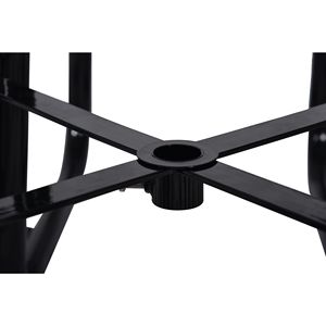 Tavolo da Picnic Quadrato in Acciaio Blu da 46 Pollici per Esterni con Supporto per Ombrellone - Product Image 5