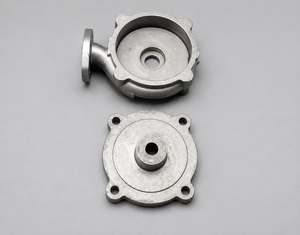 Cubierta de bomba mecanizada por CNC, pieza de bomba de vacío personalizada, cubierta lateral de bomba de ingeniería, servicio de fundición con certificación ISO - Product Image 1