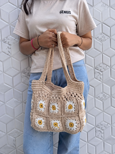 New Arrival <b>Summer</b> Beach Straw Bags Bohemian Crochet Handmade <b>Handbag</b> Women Shoulder Bag Sea Grass Square Bag - Product Image 1
