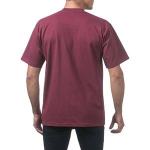Men's Maroon 100% Cotton O-Neck Short Sleeve T-<b>Shirt</b> Regular Fit Casual Solid Color Jersey Knitted Blank Design t-<b>shirt</b> - Product Image 3