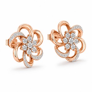 Pendientes de Oro Blanco con Diamantes en Forma de Pera, Joyería de Boda para Mujer, Engaste de Bisel, Estilo Clásico - Product Image 6
