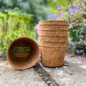 Macetas de Fibra de Coco para un Fácil Trasplante, Recipientes de Cultivo de Fibra de Coco para Plántulas, Flores, Hierbas y Plantas de Jardín - Product Image 1