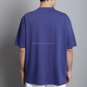 เสื้อยืดแขนสั้นผู้ชาย พิมพ์ลายโลโก้แบบพัฟฟ์ ผ้าหนา 220 กรัม ทรงโอเวอร์ไซส์ แห้งเร็ว - Product Image 5